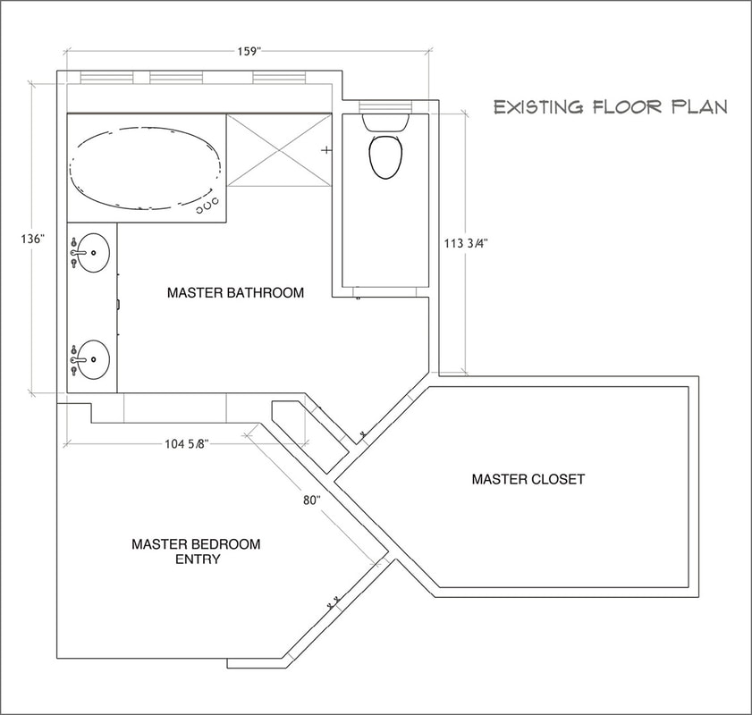 Existing Floor Plan--Interior Dimensions LLC